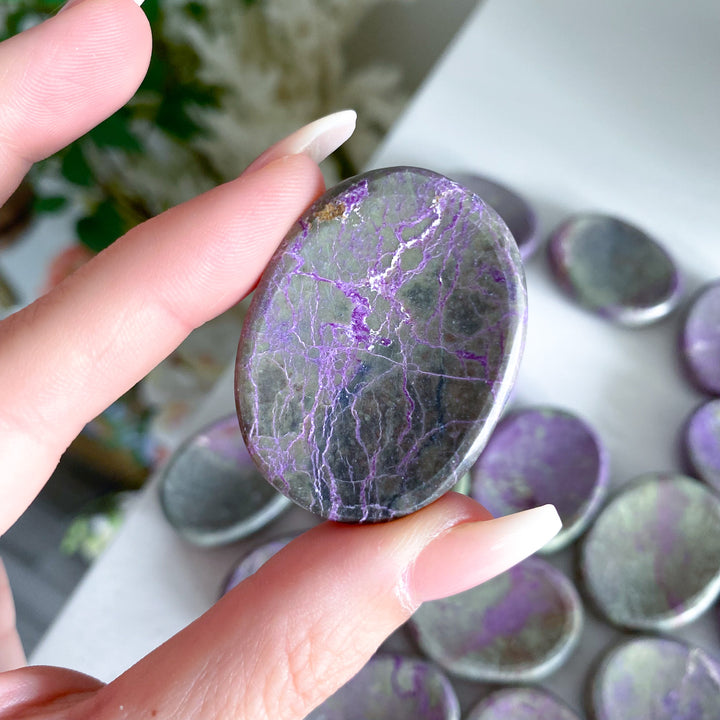 Stichtite Worry Stone