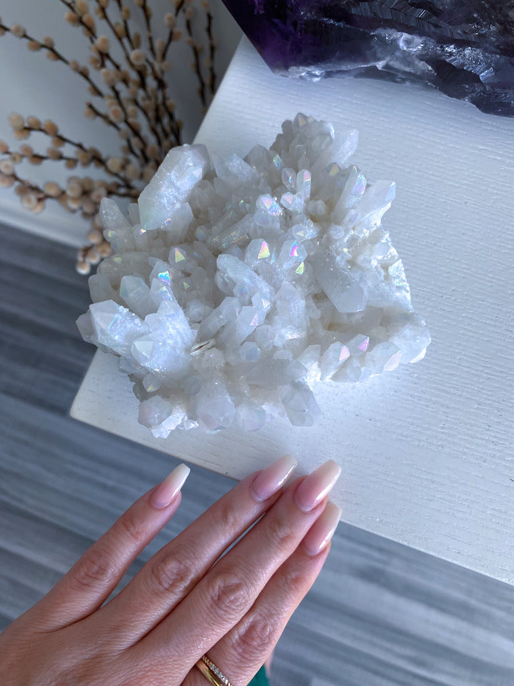 Super Sparkly Angel Aura Quartz Chunk #1