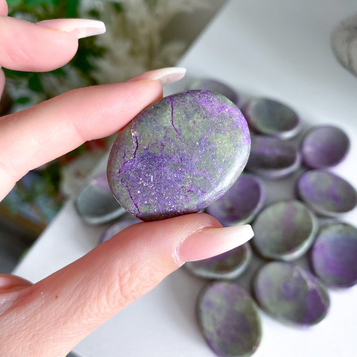 Stichtite Worry Stone