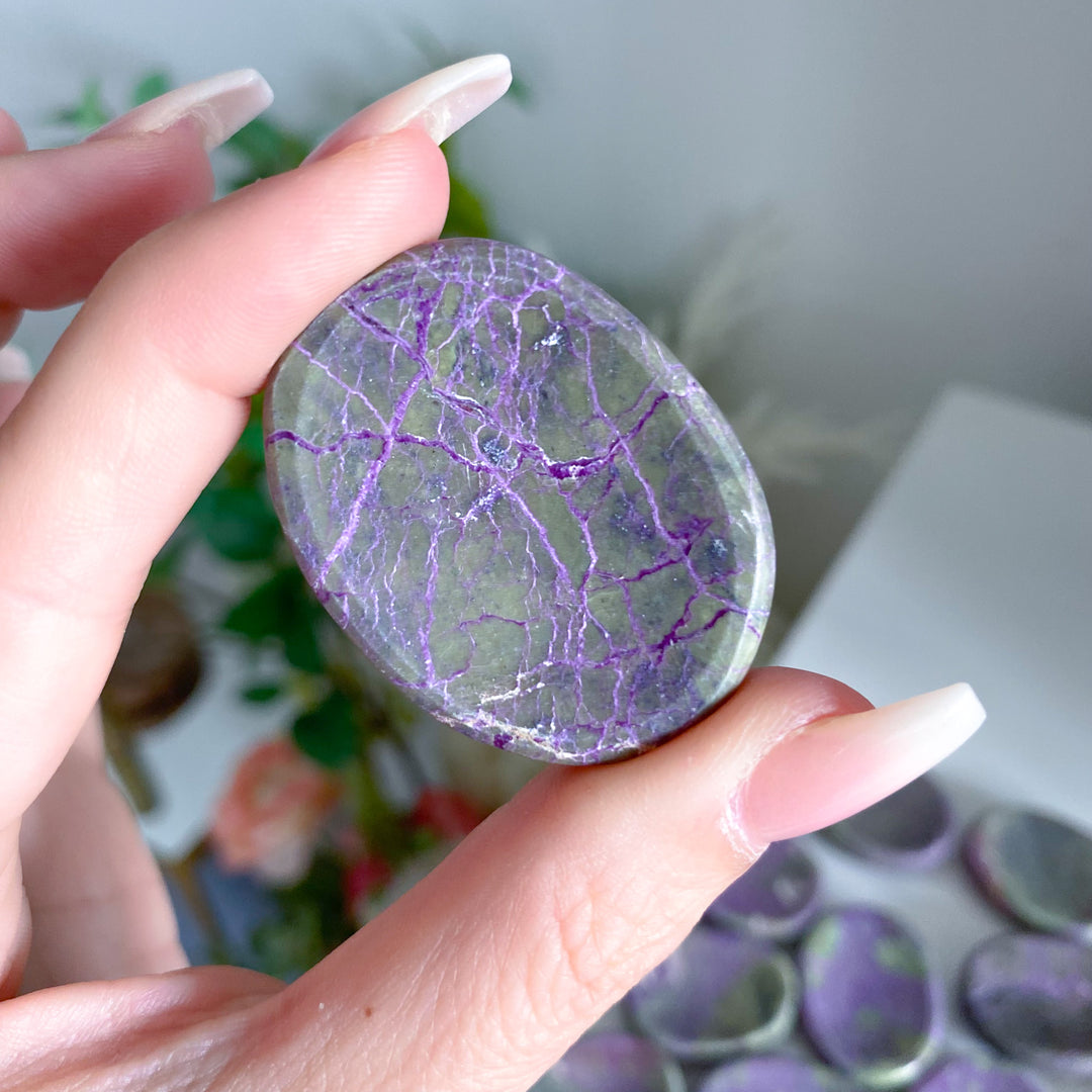 Stichtite Worry Stone