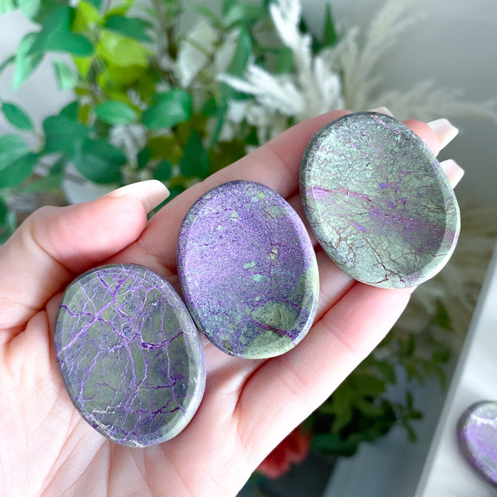 Stichtite Worry Stone