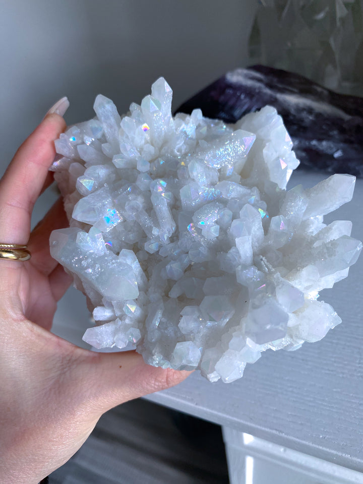 Super Sparkly Angel Aura Quartz Chunk #1
