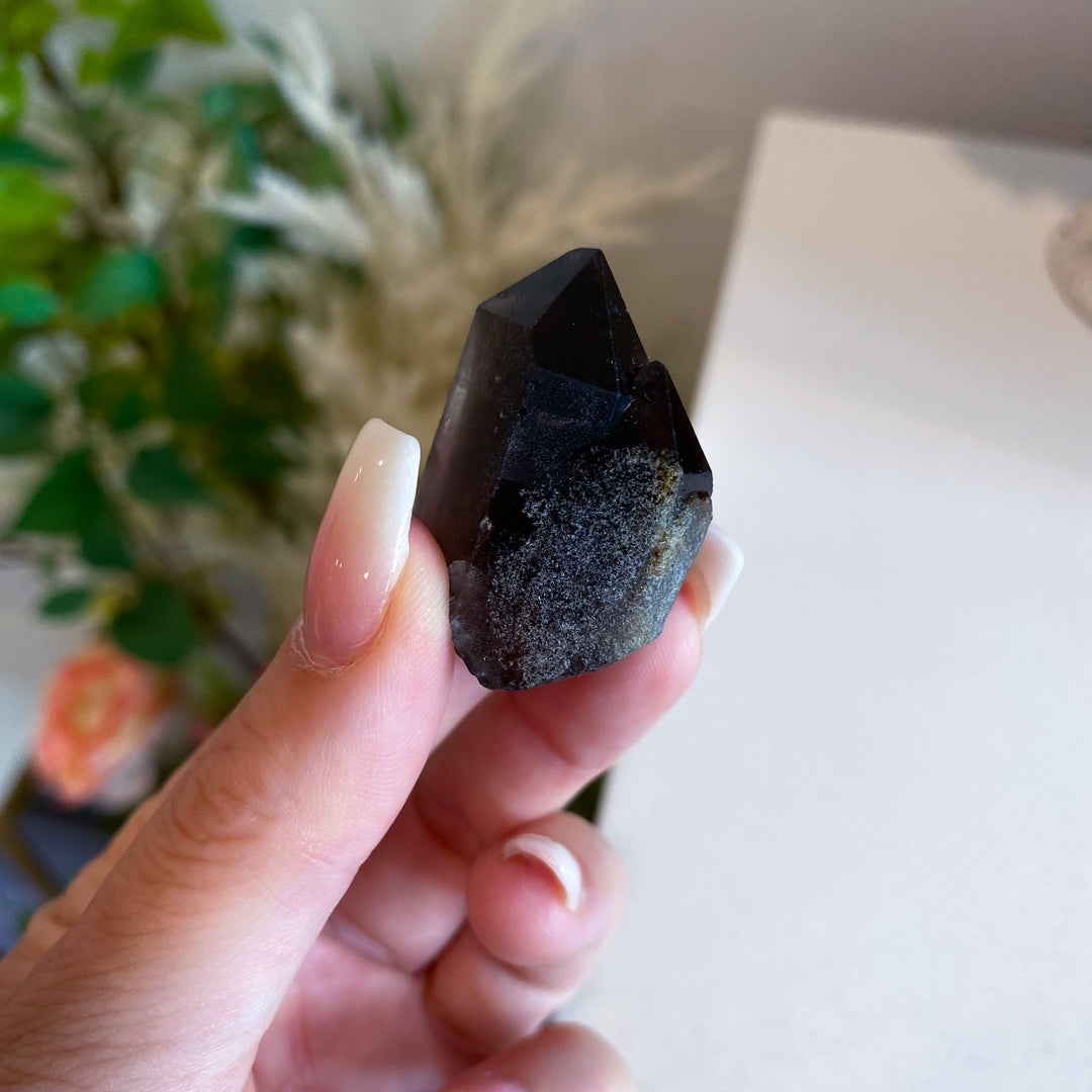Natural Smokey Quartz Point Twin