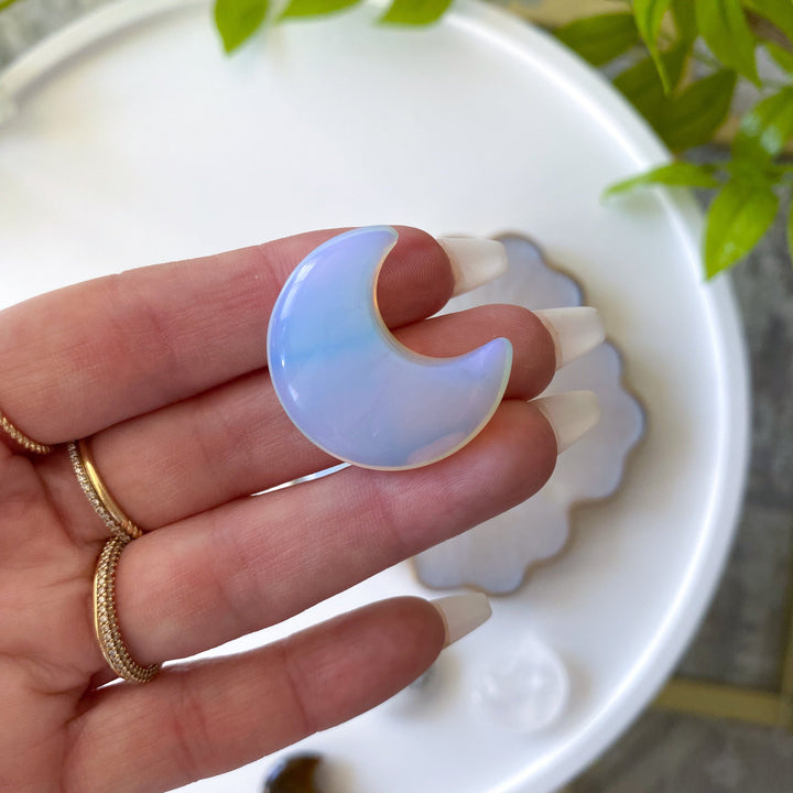 Opalite Mini Moon Carving