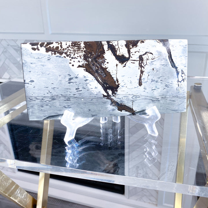 Gorgeous Picture Jasper Slab on Stand