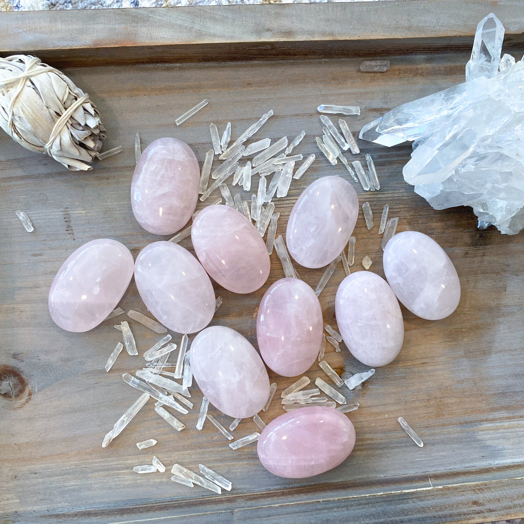 Rose Quartz Small Palm