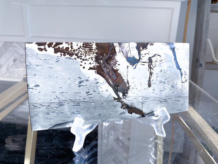 Gorgeous Picture Jasper Slab on Stand