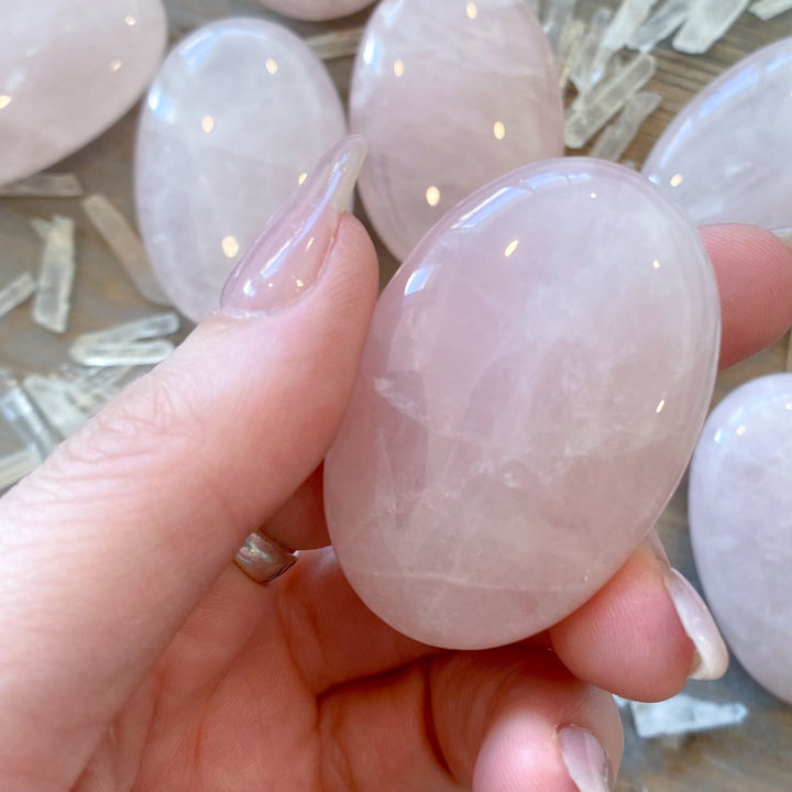 Rose Quartz Small Palm