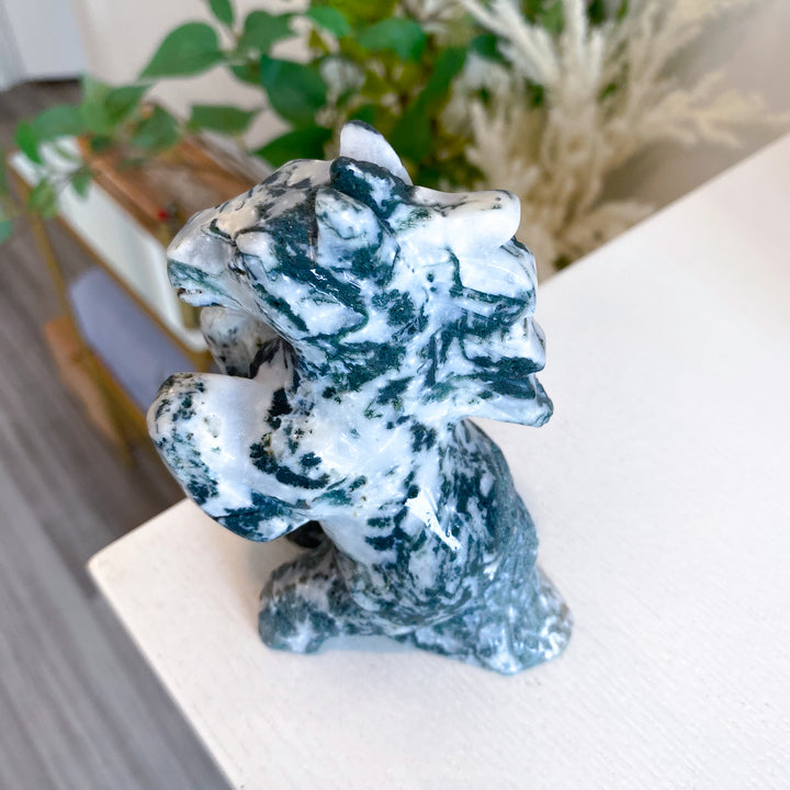 Large Moss Agate Horse 