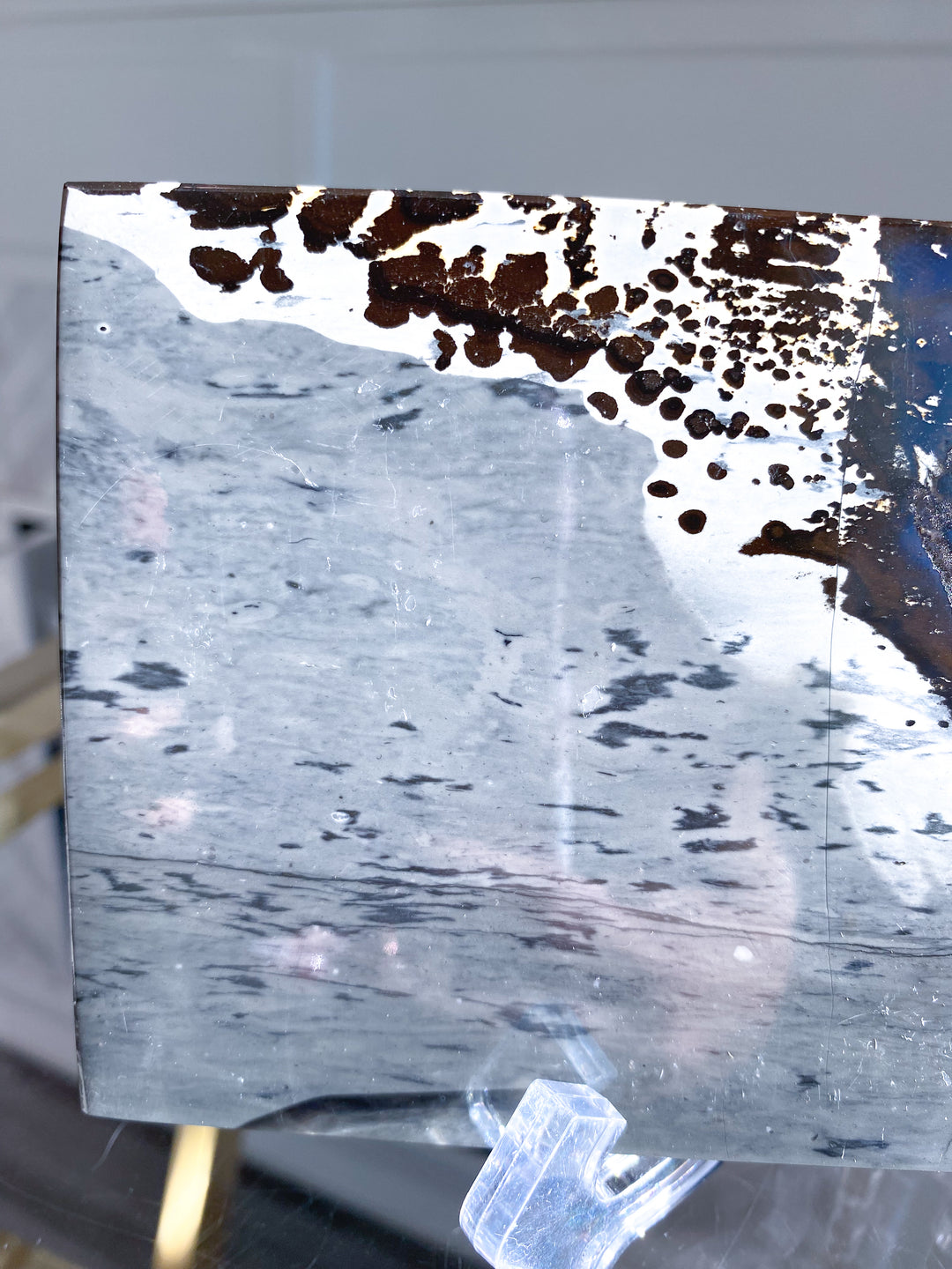 Gorgeous Picture Jasper Slab on Stand