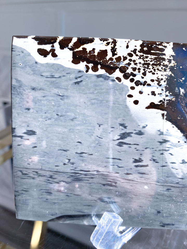 Gorgeous Picture Jasper Slab on Stand