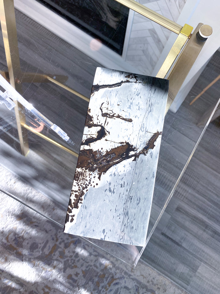 Gorgeous Picture Jasper Slab on Stand