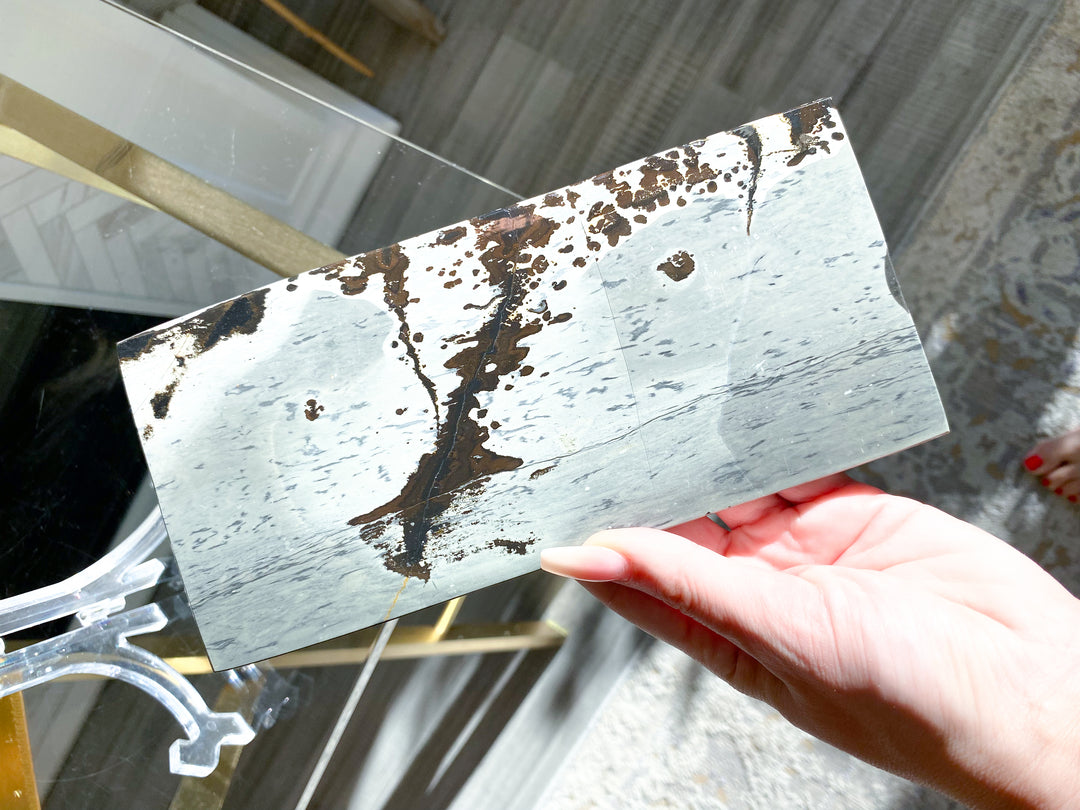 Gorgeous Picture Jasper Slab on Stand