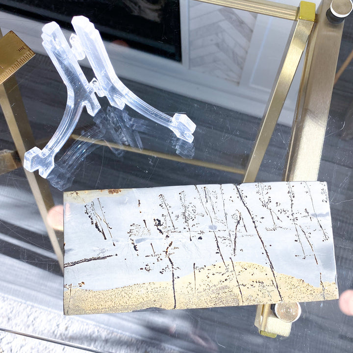 Gorgeous Picture Jasper Slab on Stand #2