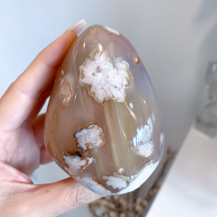 Pink, Red Flower Agate Freeform #2