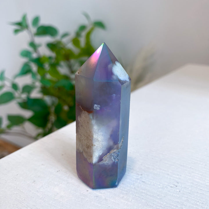 Dark Aura Flower Agate Tower 
