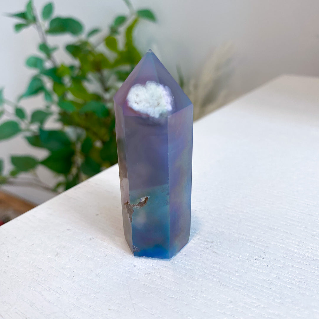 Dark Aura Flower Agate Tower 