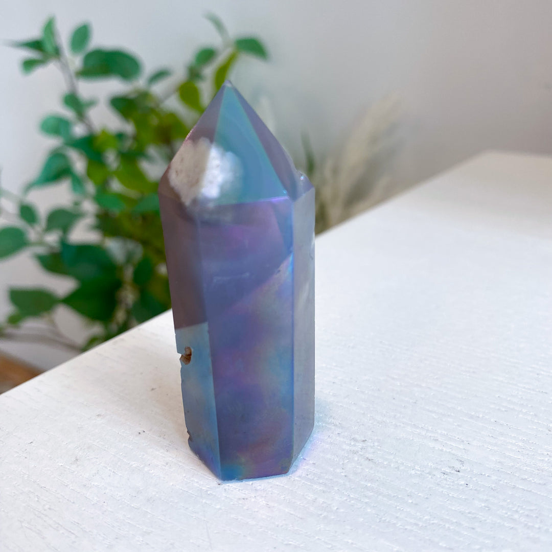 Dark Aura Flower Agate Tower 