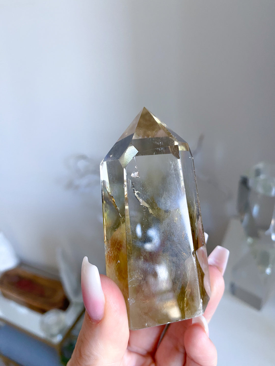Dimensional Large Lemon Quartz Tower Obelisk #2