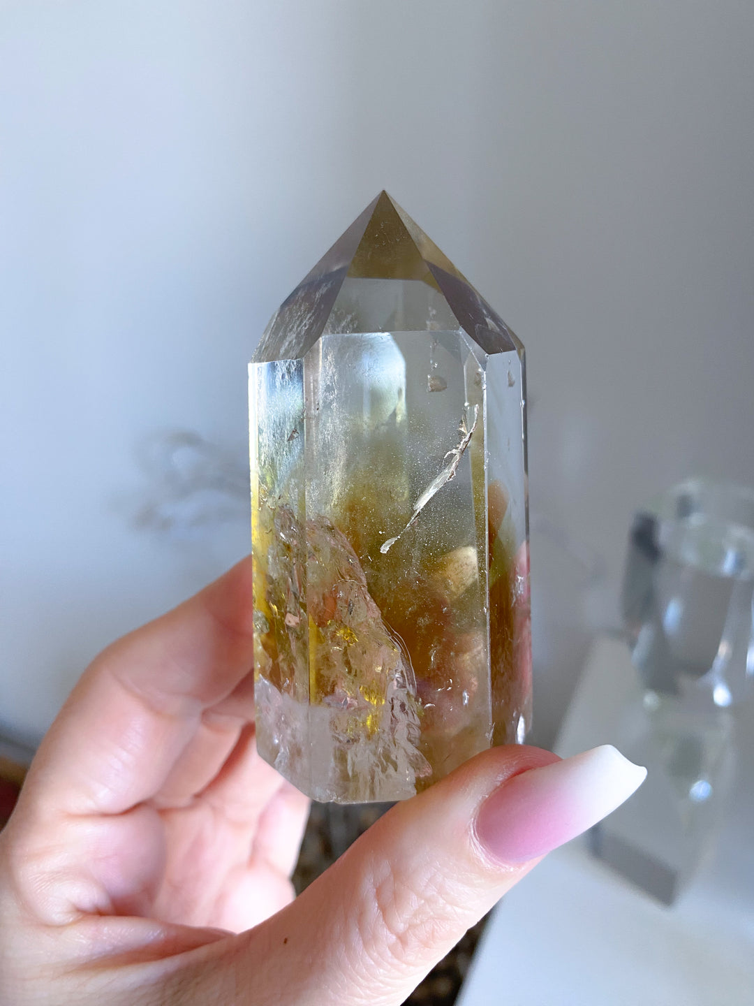 Dimensional Large Lemon Quartz Tower Obelisk #2