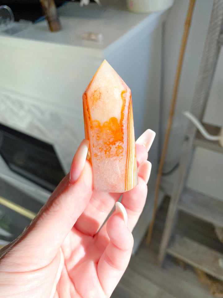 Carnelian Tower 2" - Get Exact Crystal