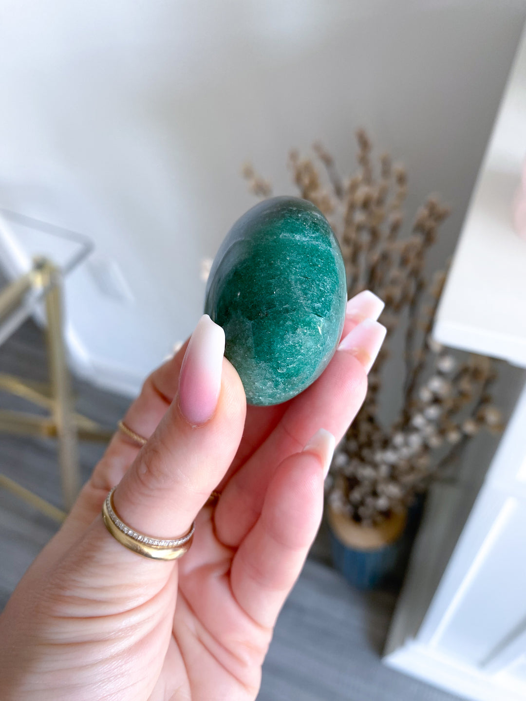 Small Green Aventurine Heart 2"