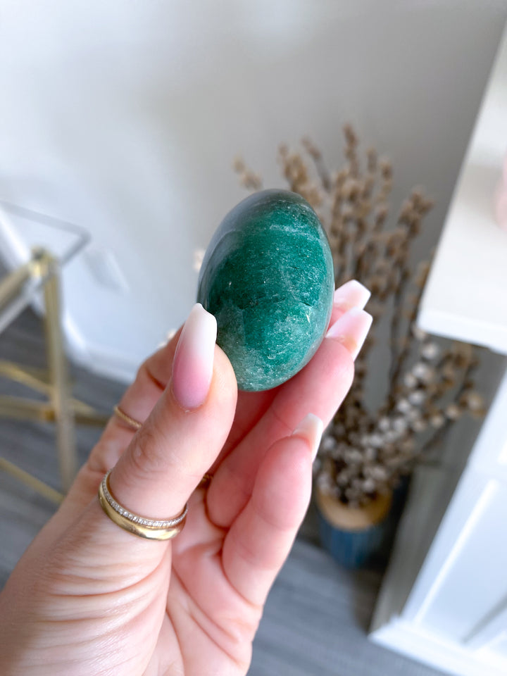 Small Green Aventurine Heart 2"
