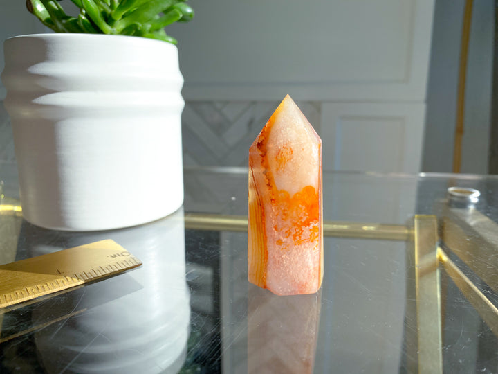 Carnelian Tower 2" - Get Exact Crystal