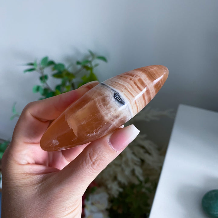Honey Calcite Shiva Stone 