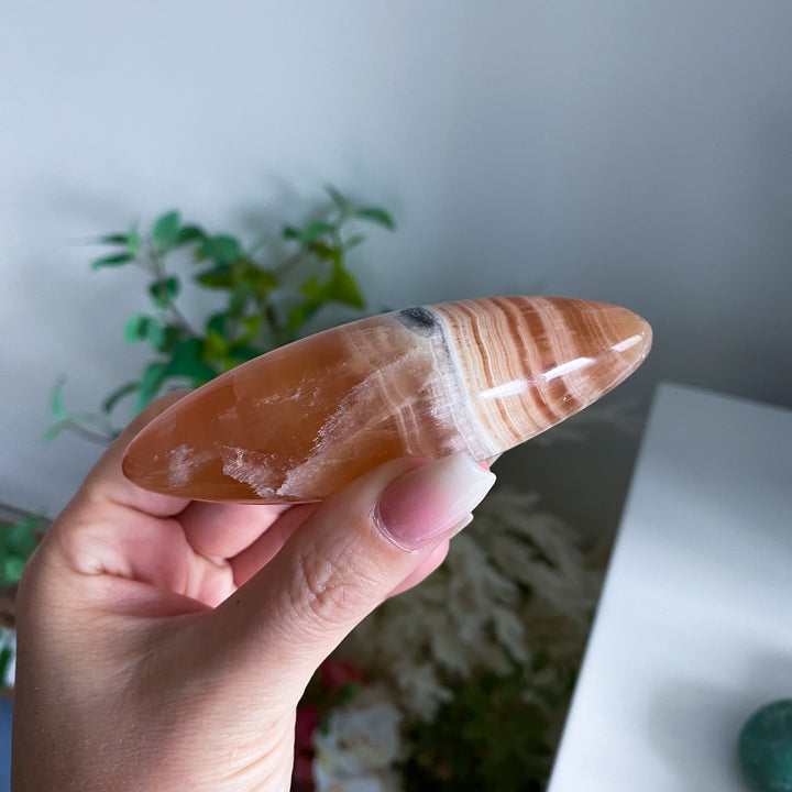 Honey Calcite Shiva Stone 