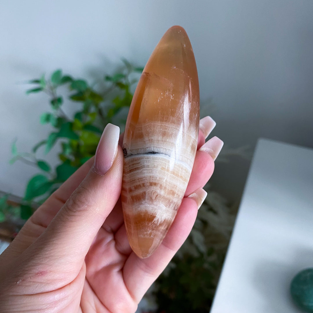 Honey Calcite Shiva Stone 
