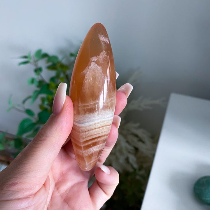 Honey Calcite Shiva Stone 