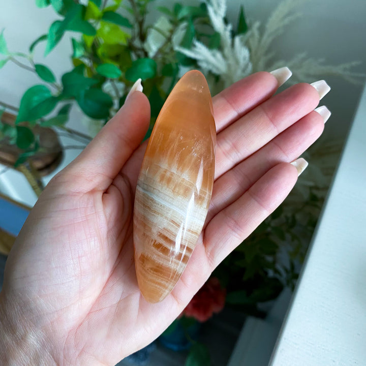 Honey Calcite Shiva Stone 