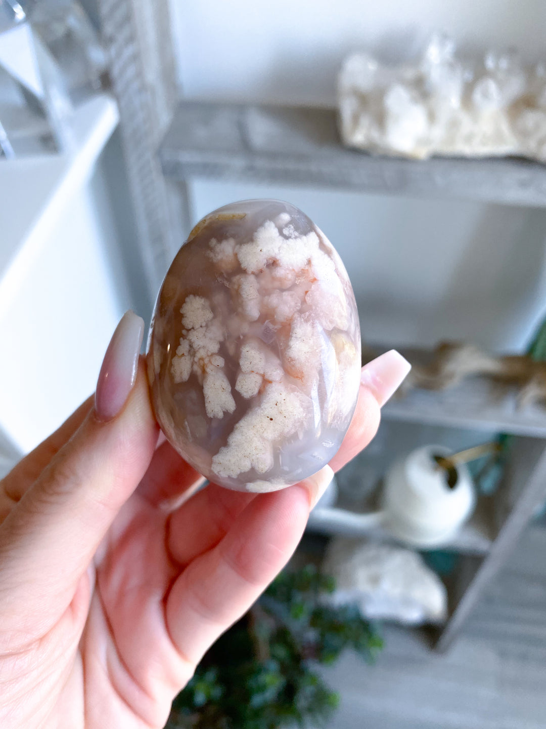 Pink Flower Agate Palm 