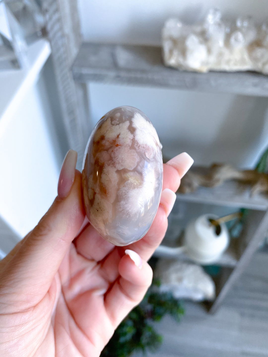 Pink Flower Agate Palm 