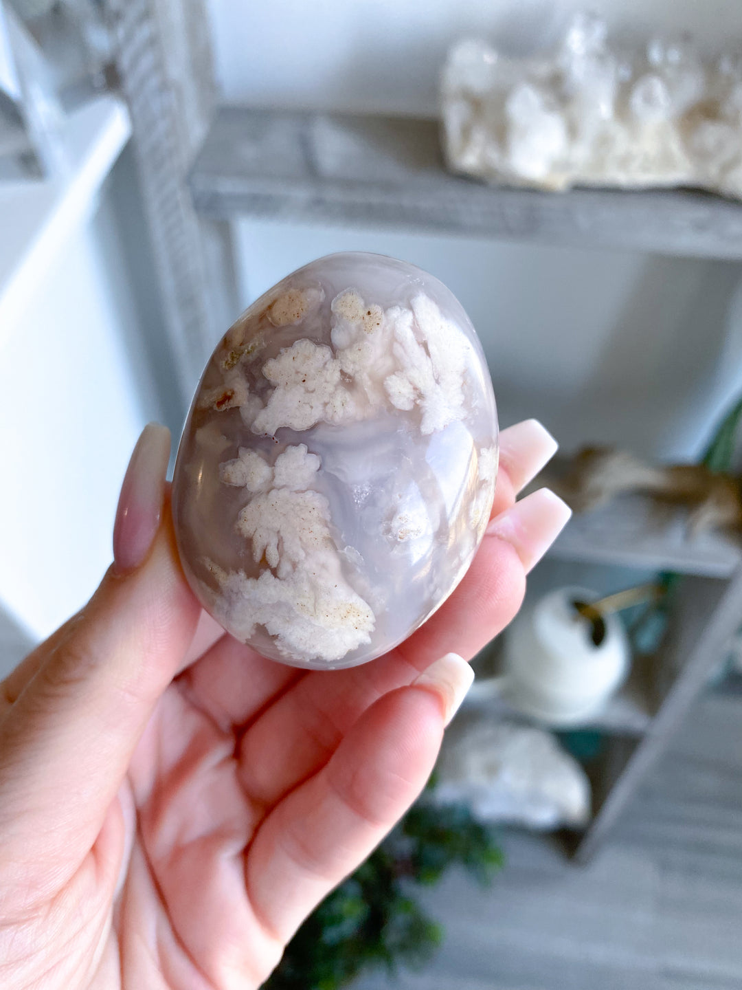 Pink Flower Agate Palm 