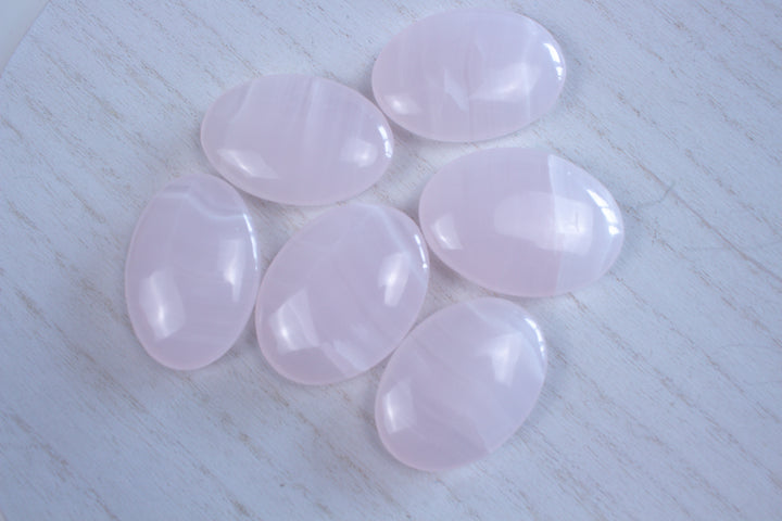 Pink Calcite Palm Stone