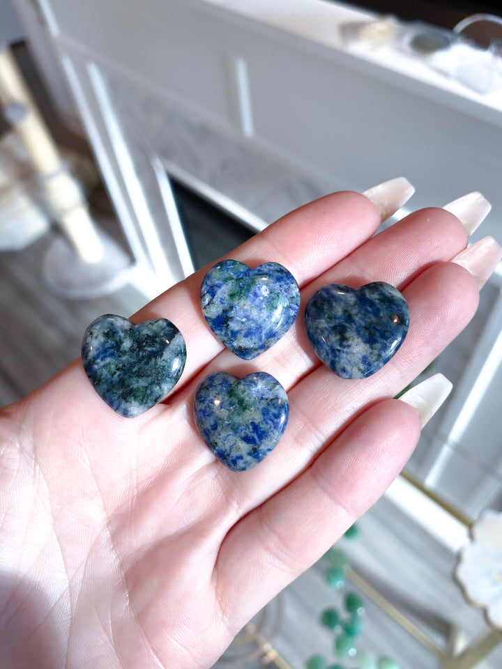 Sodalite Mini Heart w/ Green
