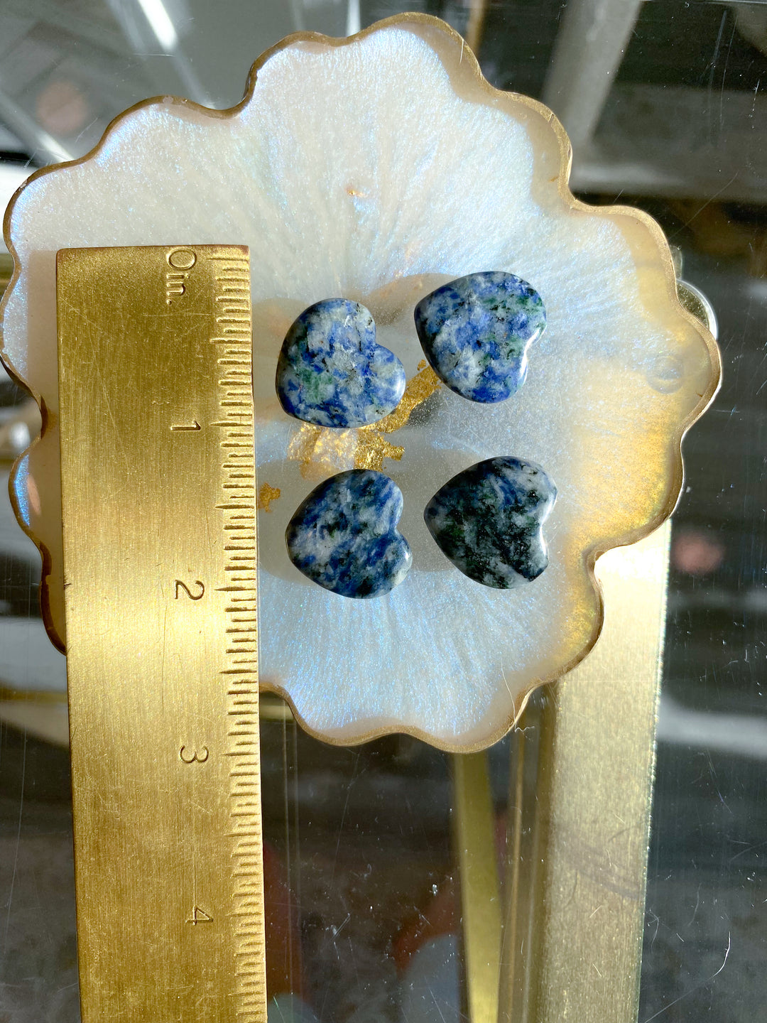 Sodalite Mini Heart w/ Green