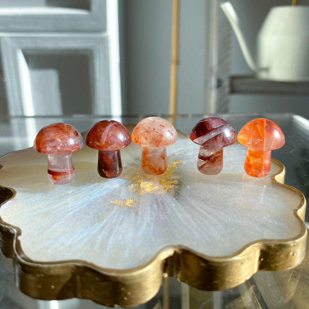 Small Fire Quartz Mushroom