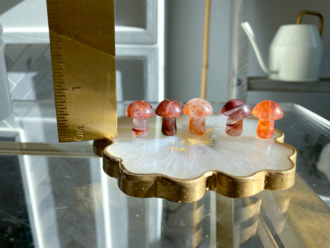 Small Fire Quartz Mushroom