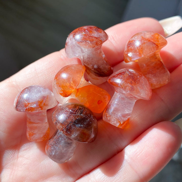 Small Fire Quartz Mushroom