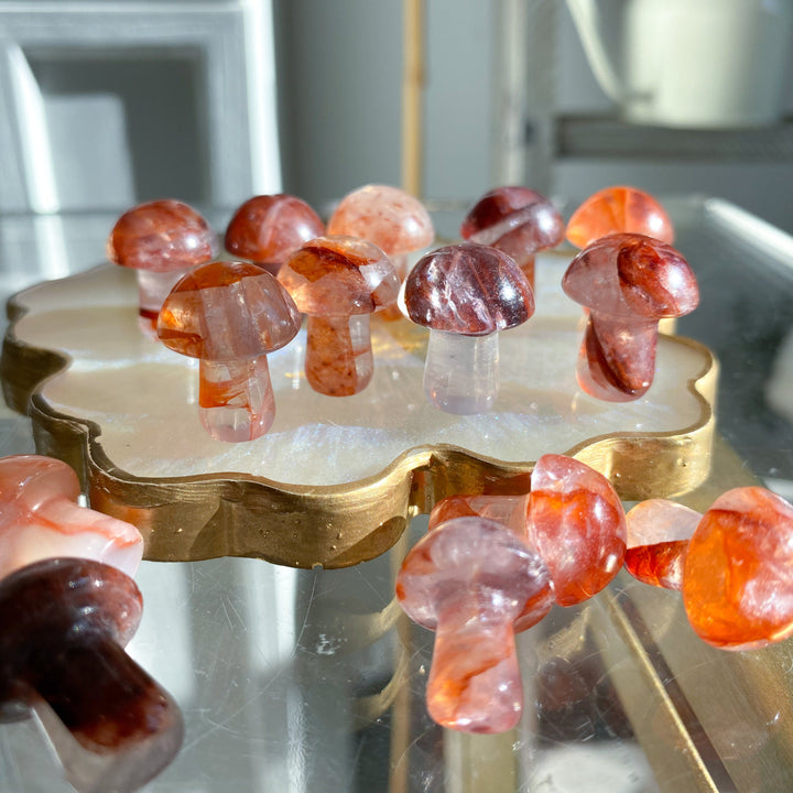 Small Fire Quartz Mushroom