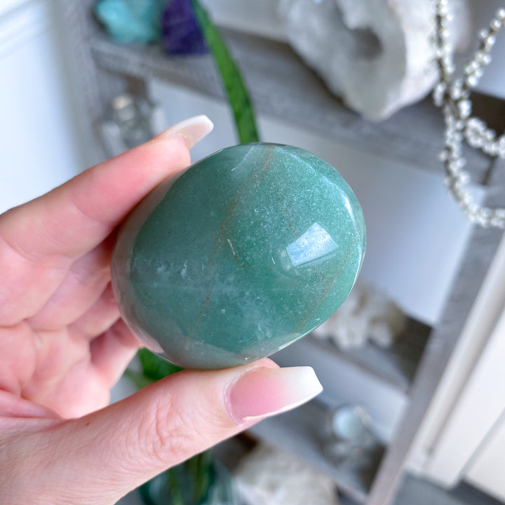 Green Aventurine Palm Stone 