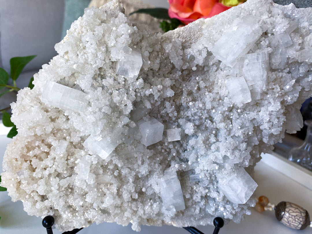 White Apophyllite STATEMENT Piece - Get Exact Item - 7" 2lb 13 oz