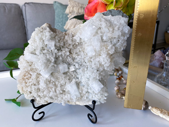 White Apophyllite STATEMENT Piece - Get Exact Item - 7" 2lb 13 oz