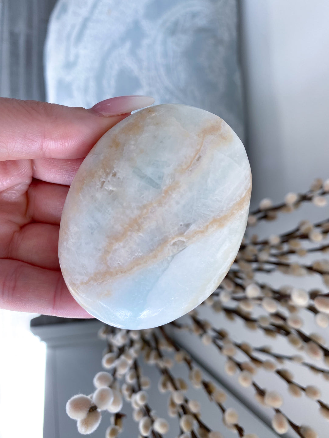 Carribean Calcite Palm Stone #4