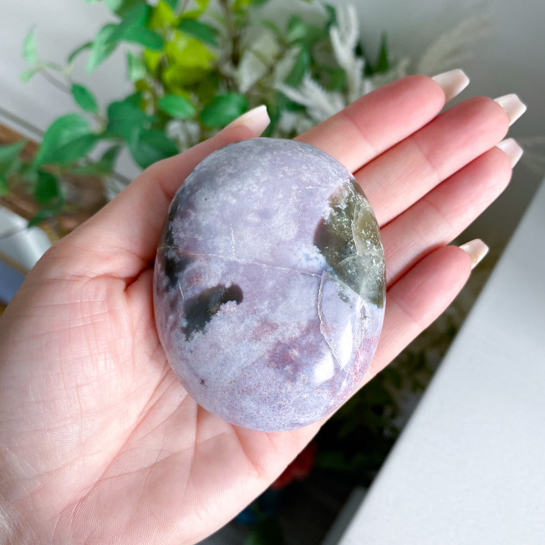 Pastel Unicorn Jasper Palm Stone 