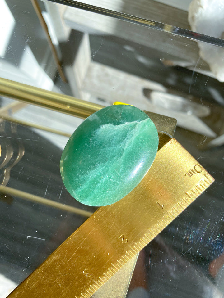 Green Aventurine Palm Stone #3 - Get Exact Palm