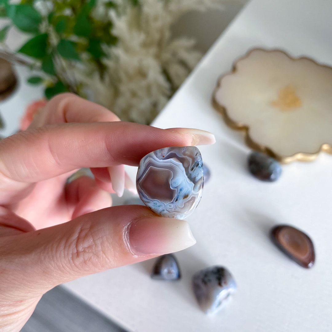 Unique, Inclusion Botswana Agate Tumble Stone